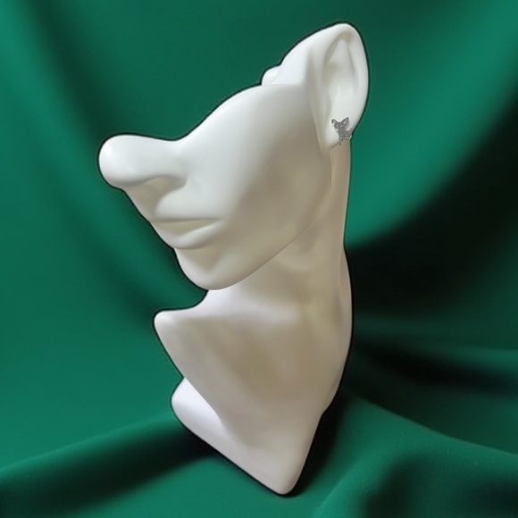 Charming Silver Chihuahua Dog Earrings - Picture 2 of 6